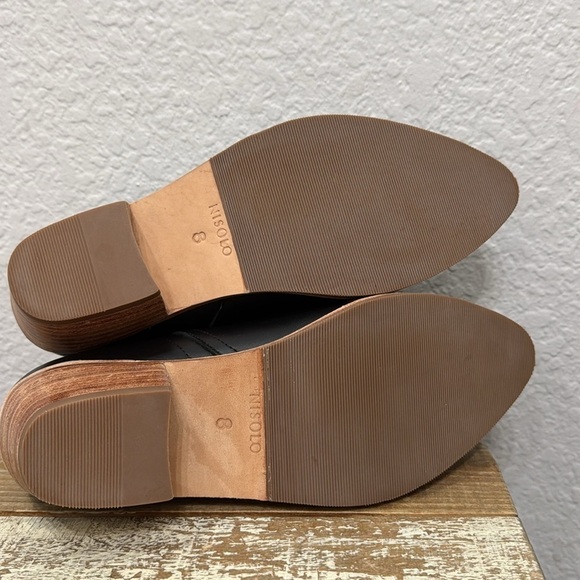 Nisolo Classic Black Leather Booties Size 8 - Picture 9 of 10